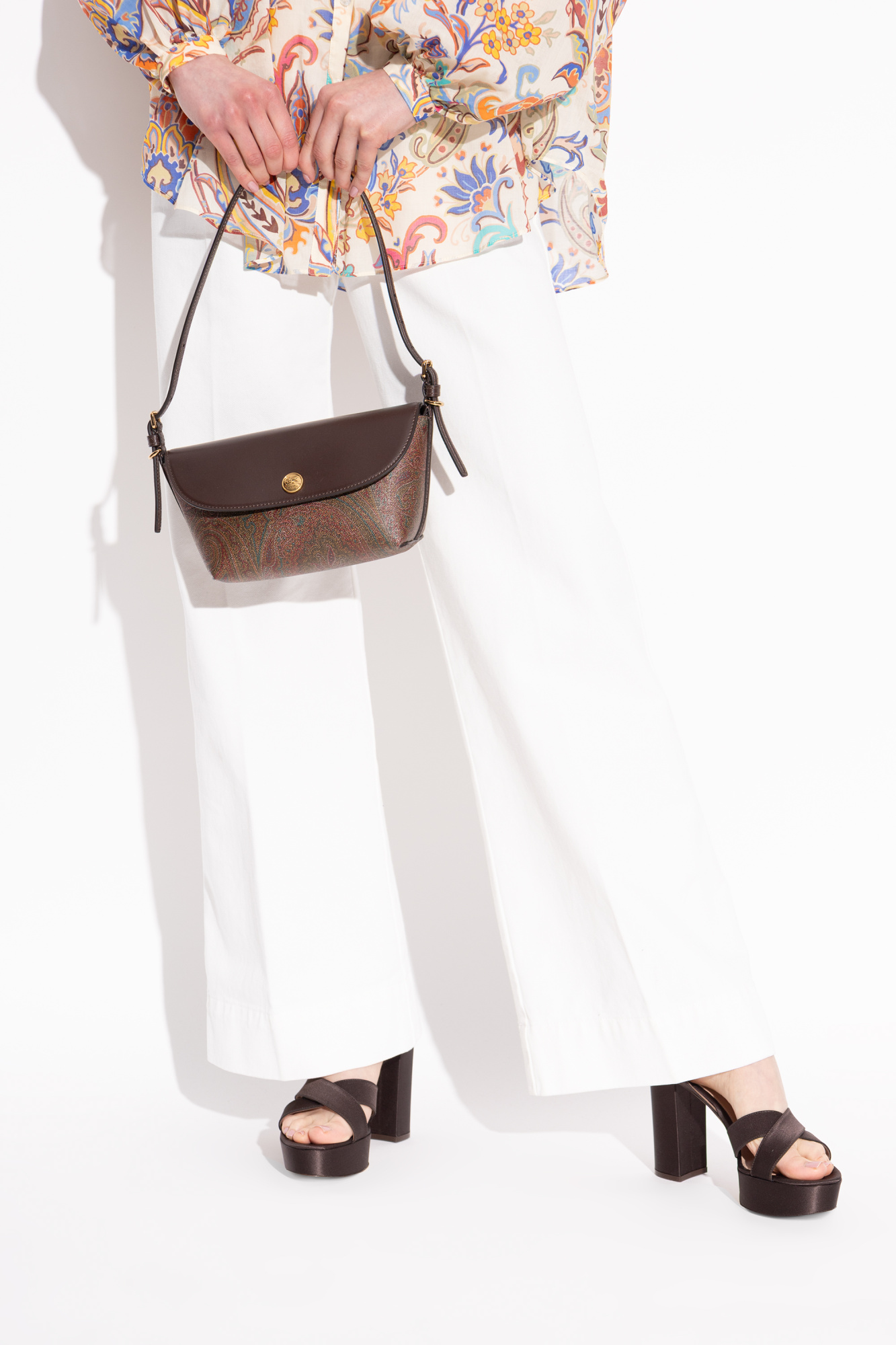 ショルダーバッグ・ポシェット ETRO WP1B0018_AA014_M0019 Shoulder Bags Boat bag SMALL ARNICA BOAT BAG | Etro Arnica | ETRO